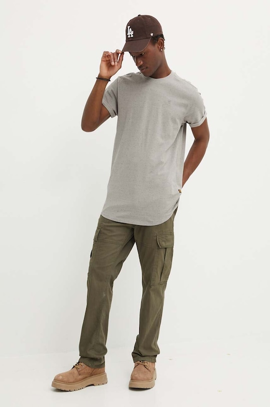 G-Star t-shirt bawełniany D16396.D565 beżowy SS24