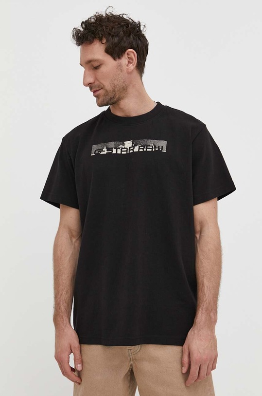 Odzież G-Star t-shirt bawełniany D24425.C336 czarny