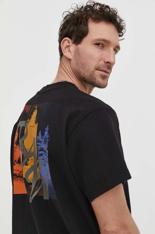 G-Star t-shirt bawełniany czarny D24425.C336