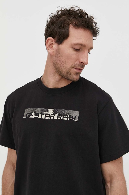 G-Star t-shirt bawełniany D24425.C336 czarny