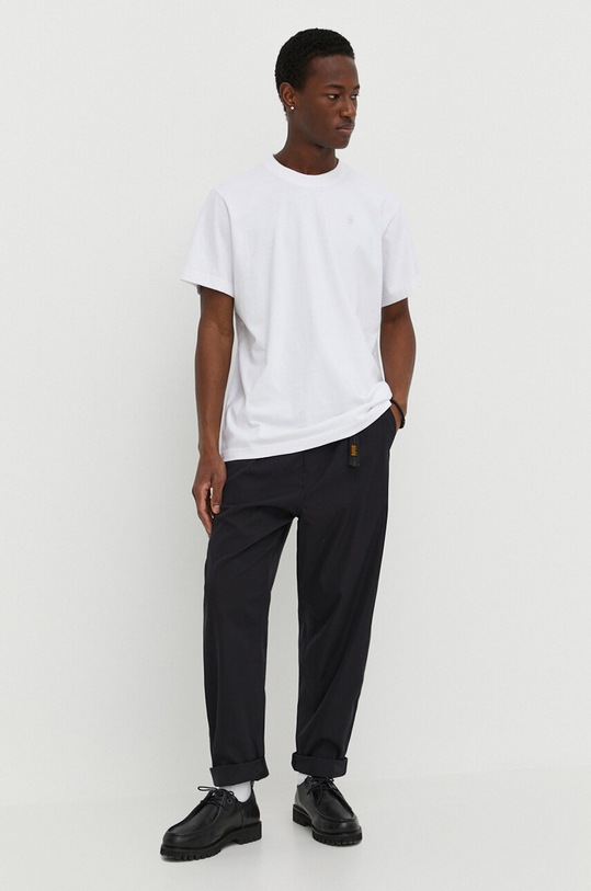 Bavlnené tričko G-Star D24434.D593 biela SS24