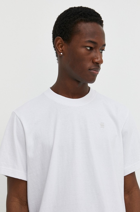 Bavlnené tričko G-Star D24434.D593 biela