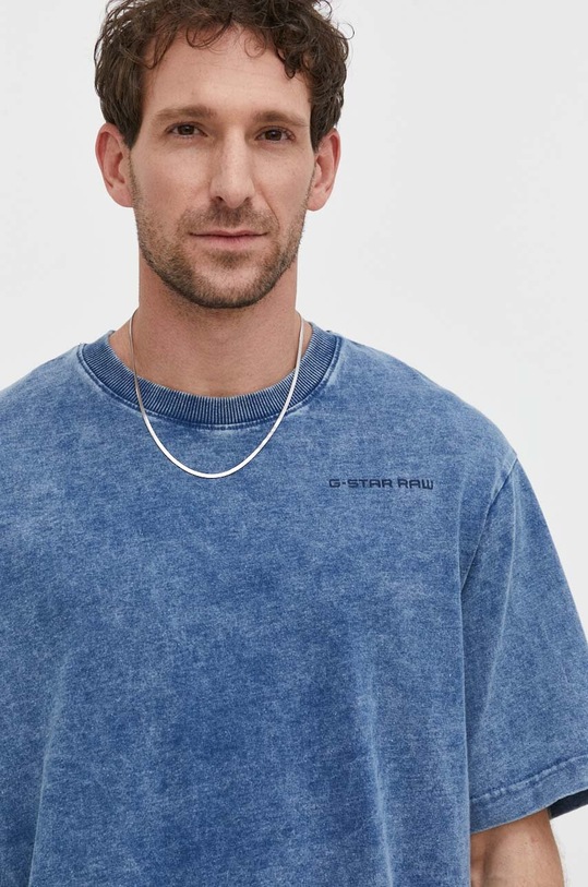 Βαμβακερό μπλουζάκι G-Star μπλε D24436.D588