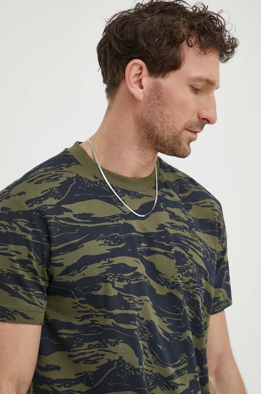 G-Star t-shirt bawełniany zielony D24421.C334