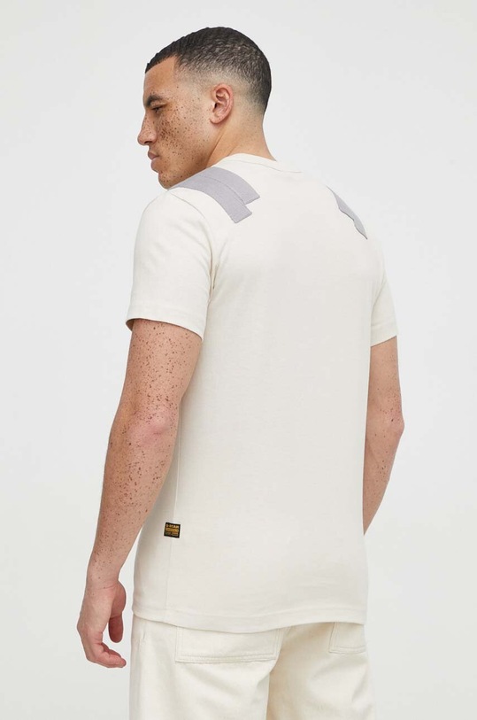 Odzież G-Star t-shirt bawełniany D24433.C336 beżowy