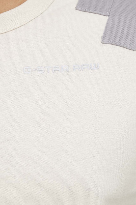 G-Star t-shirt bawełniany D24433.C336 beżowy