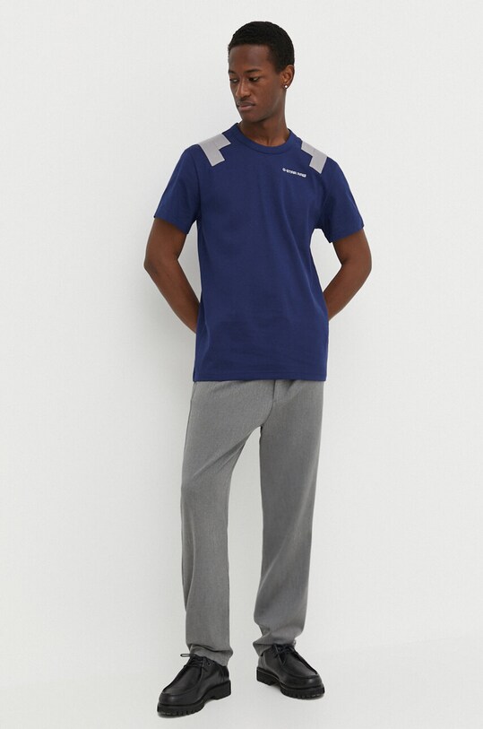 G-Star tricou din bumbac D24433.C336 albastru SS24
