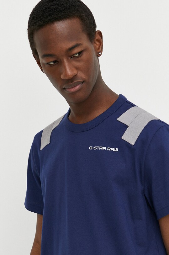 G-Star tricou din bumbac albastru D24433.C336