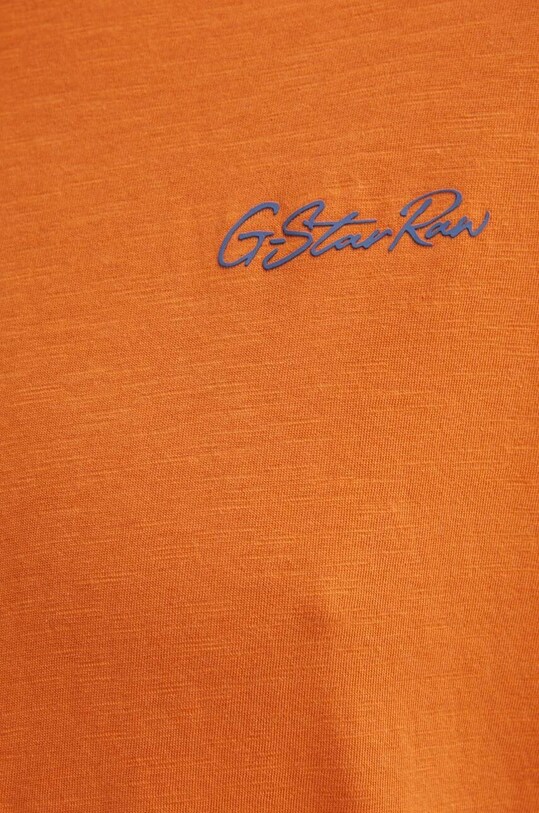 G-Star t-shirt bawełniany D24431.C372 pomarańczowy