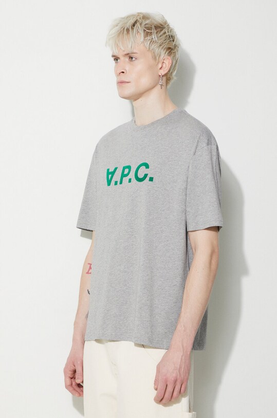 A.P.C. cotton t-shirt T-Shirt River gray COFDW.H26324.PLB