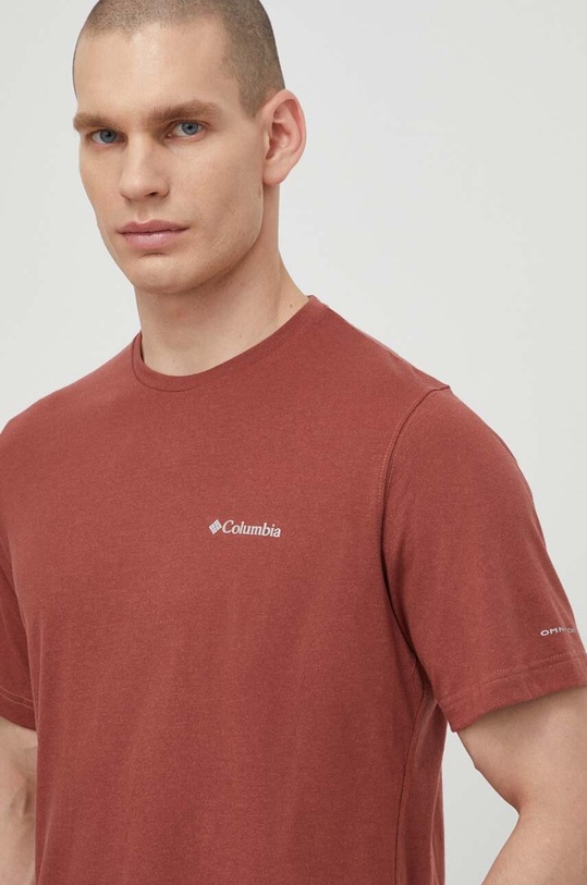 Columbia t-shirt sportowy Thistletown Hills regular bordowy 1990751