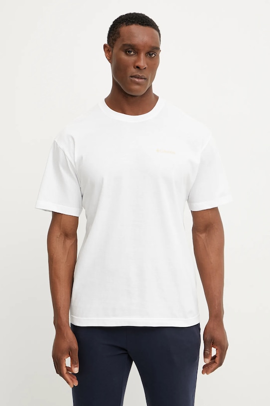 Îmbrăcăminte Columbia tricou din bumbac Black Butte 2071701 alb