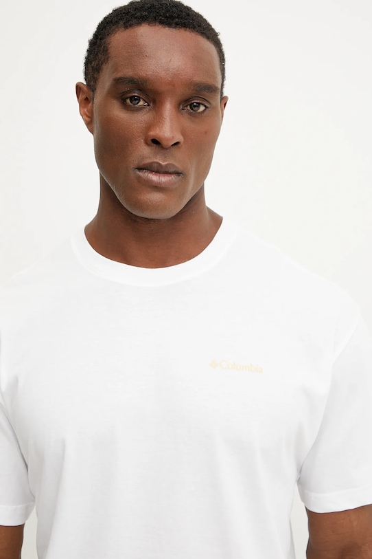 Columbia tricou din bumbac Black Butte alb 2071701