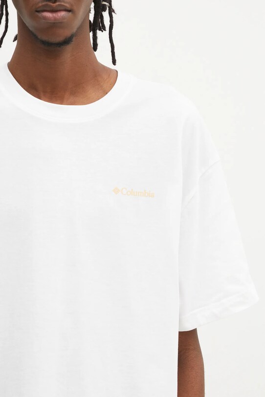 Хлопковая футболка Columbia Black Butte белый 2071701