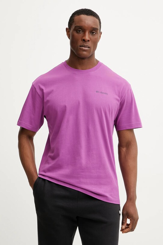 Odzież Columbia t-shirt bawełniany 2071701 różowy