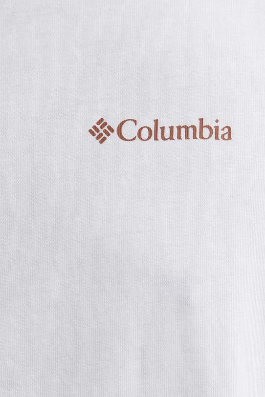 Columbia t-shirt Burnt Lake 2071711 biały