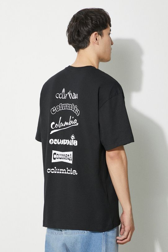 Columbia t-shirt Burnt Lake rilassato nero 2071711