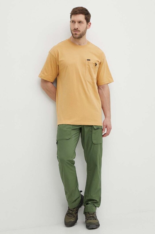 Хлопковая футболка Columbia Landroamer 2076021 оранжевый SS24