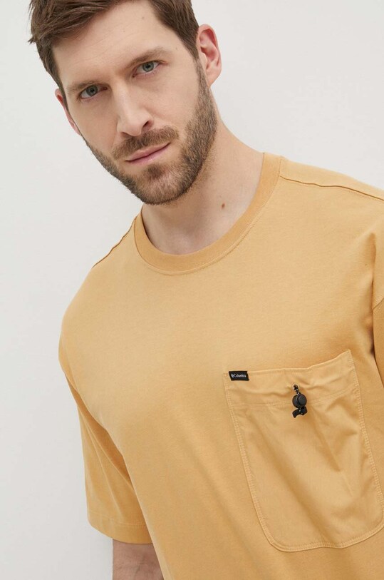 Хлопковая футболка Columbia Landroamer оранжевый 2076021