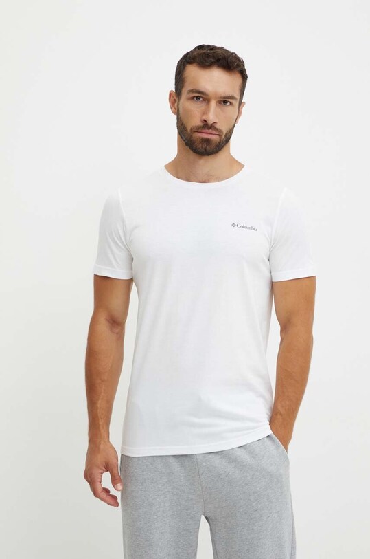 Columbia t-shirt in cotone Rapid Ridge 1934824. bianco SS25