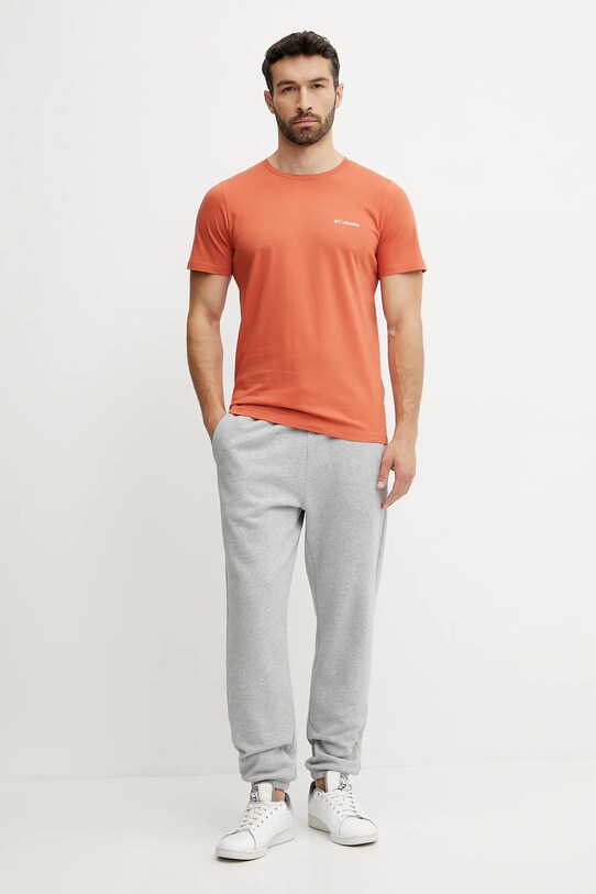 Columbia t-shirt bawełniany Rapid Ridge 1934824. pomarańczowy SS25