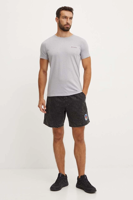 Columbia t-shirt in cotone Rapid Ridge 1934824. grigio SS25