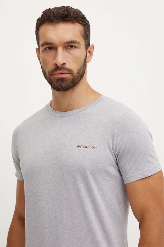 Columbia cotton t-shirt Rapid Ridge gray 1934824.
