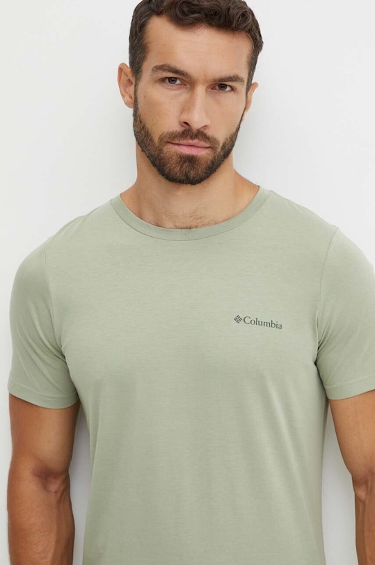 Clothing Columbia cotton t-shirt Rapid Ridge 1934824. green