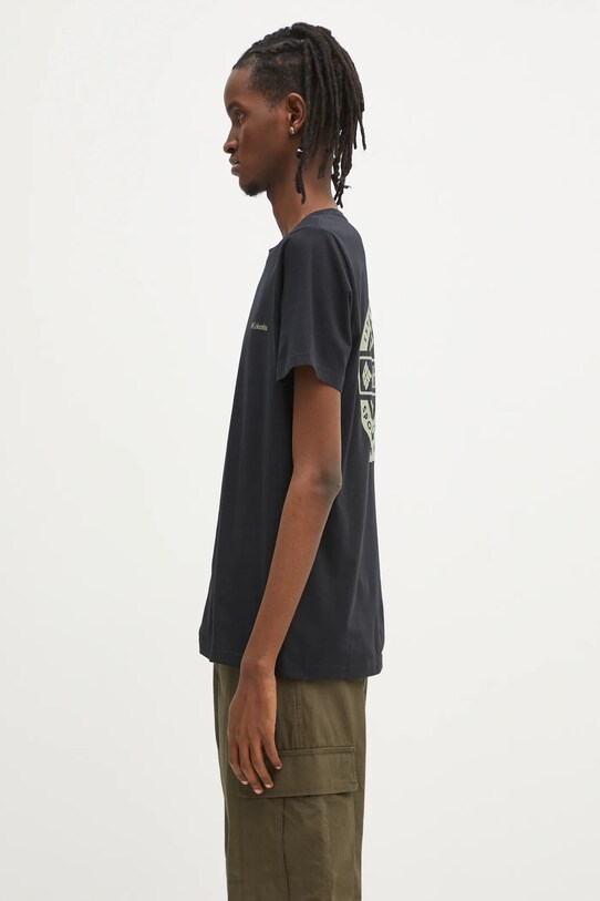 Columbia cotton t-shirt Rapid Ridge 1934824. black SS25