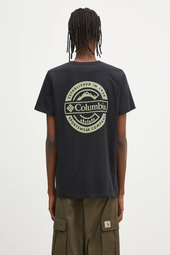 Clothing Columbia cotton t-shirt Rapid Ridge 1934824. black