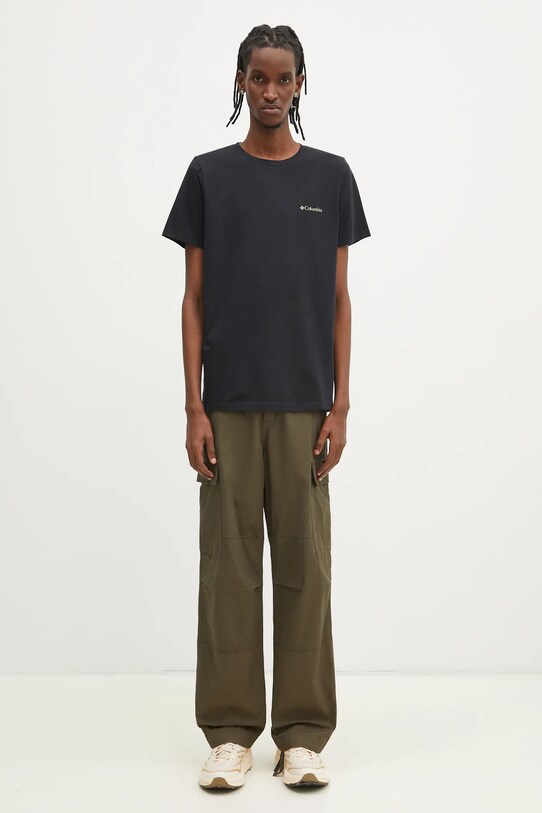 Columbia cotton t-shirt Rapid Ridge 1934824. black