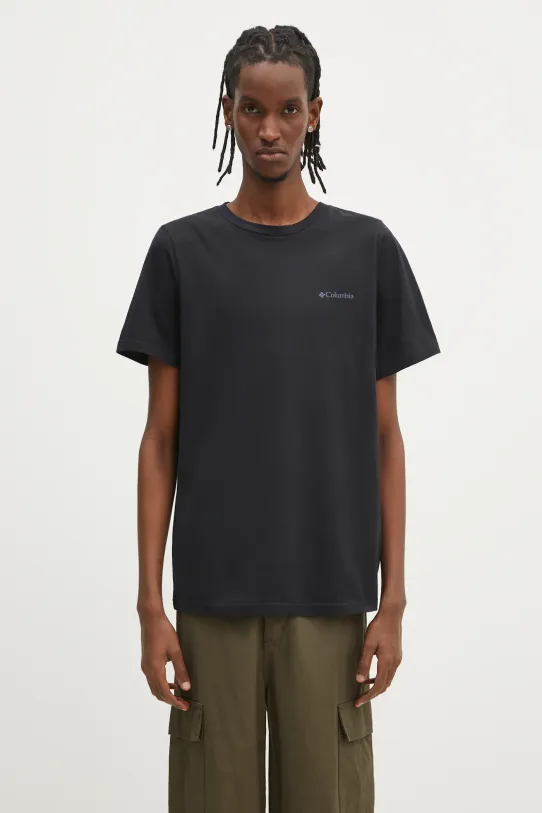 Columbia cotton t-shirt Rapid Ridge Planet friendly black 1934824.