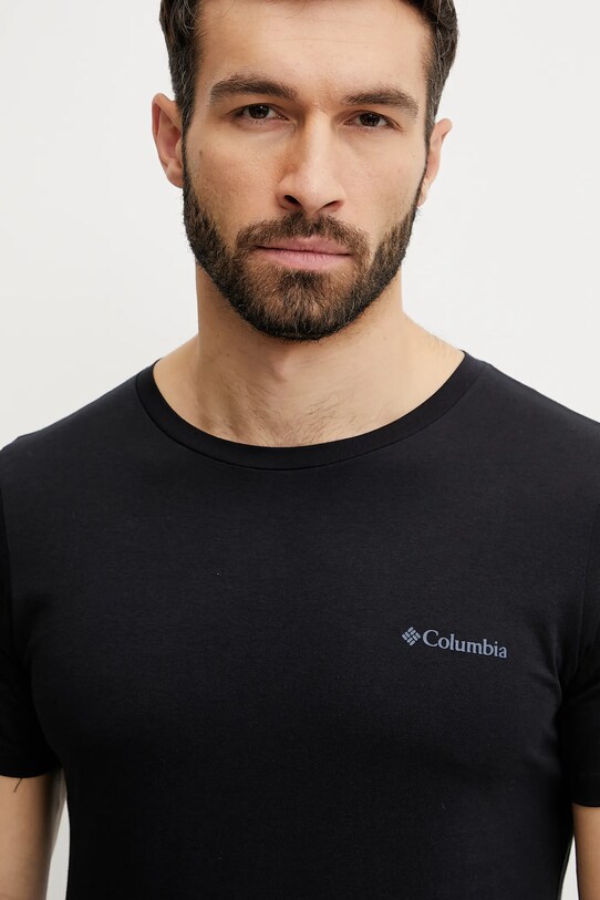 Columbia tricou din bumbac Rapid Ridge negru 1934824.