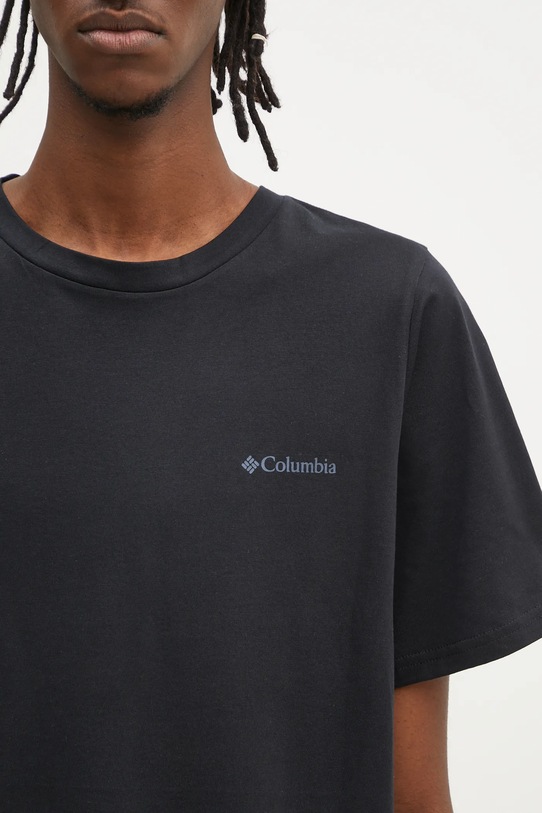Columbia cotton t-shirt Rapid Ridge black 1934824.