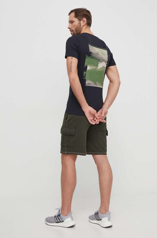 Columbia t-shirt bawełniany Rapid Ridge 1934824. czarny SS25