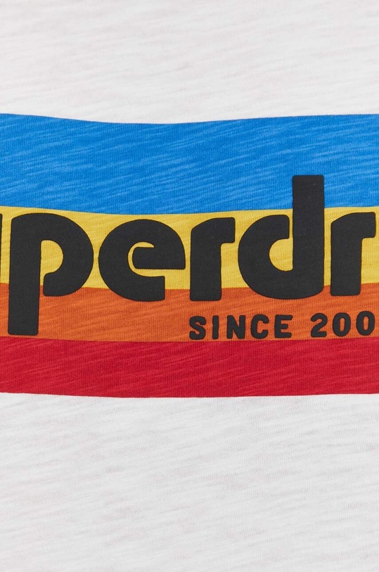 Superdry t-shirt bawełniany M6010816A.1ZX biały