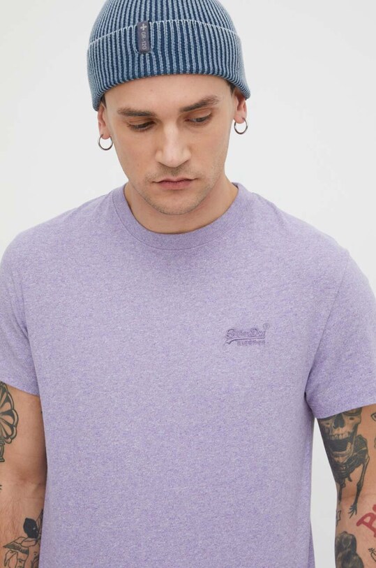 Superdry tricou din bumbac violet M1011245A.1AG