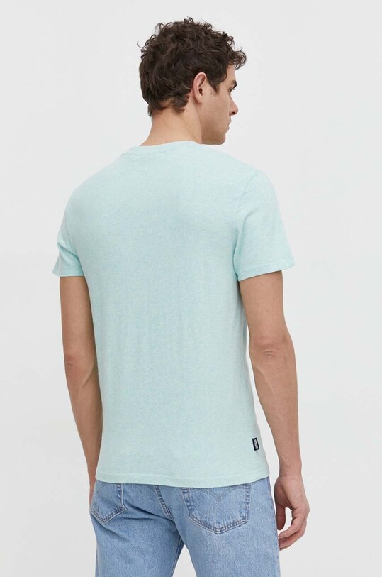 Îmbrăcăminte Superdry tricou din bumbac M1011245A.9VQ turcoaz