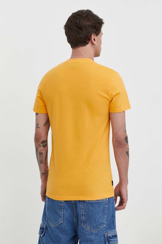 Odzież Superdry t-shirt bawełniany M1011245A.RUA żółty