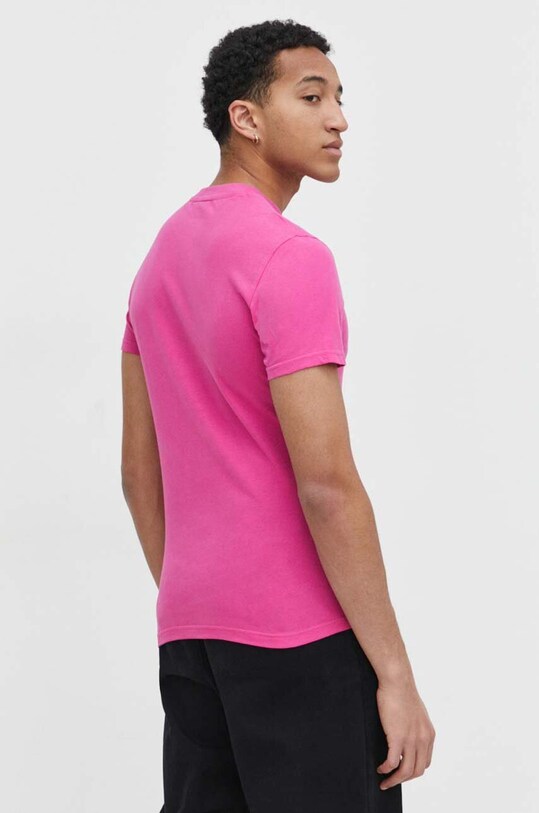 Odzież Superdry t-shirt bawełniany M1011245A.VKB różowy