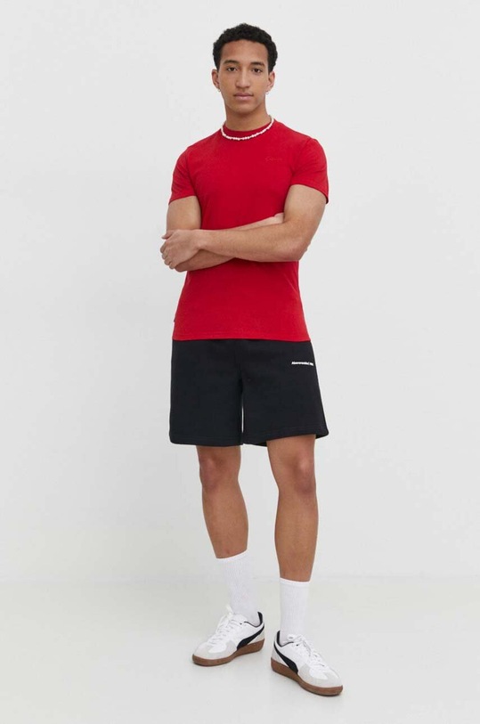 Superdry t-shirt bawełniany M1011245M.WA7 czerwony SS24