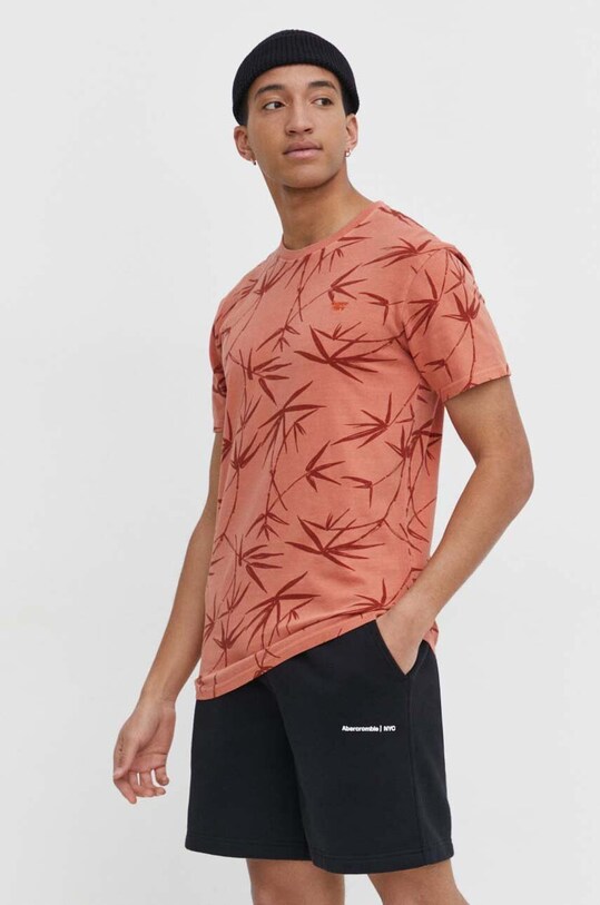 Superdry tricou din bumbac cu modele portocaliu M1011891A.2MC