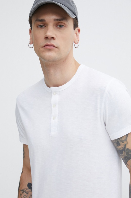 Superdry pamut póló pamut fehér M1011890A.01C