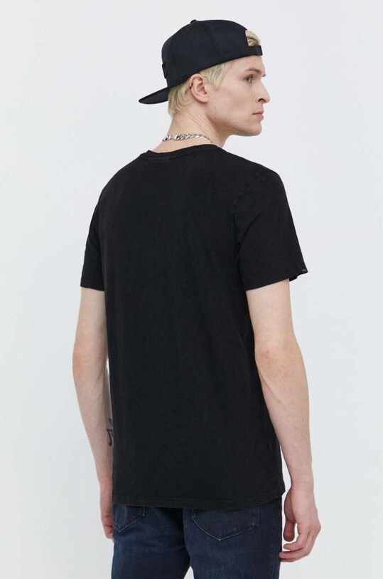 Oblečení Bavlněné tričko Superdry M1011889A.02A černá