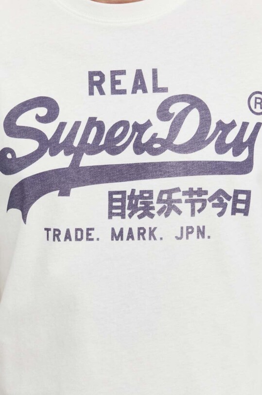Superdry t-shirt bawełniany M1011472A.39E biały