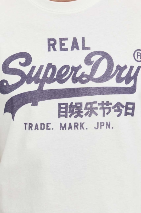 Памучна тениска Superdry M1011472A.39E бял