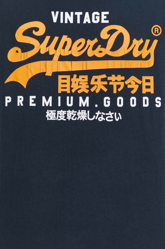 Superdry t-shirt bawełniany M1011977A.98T granatowy