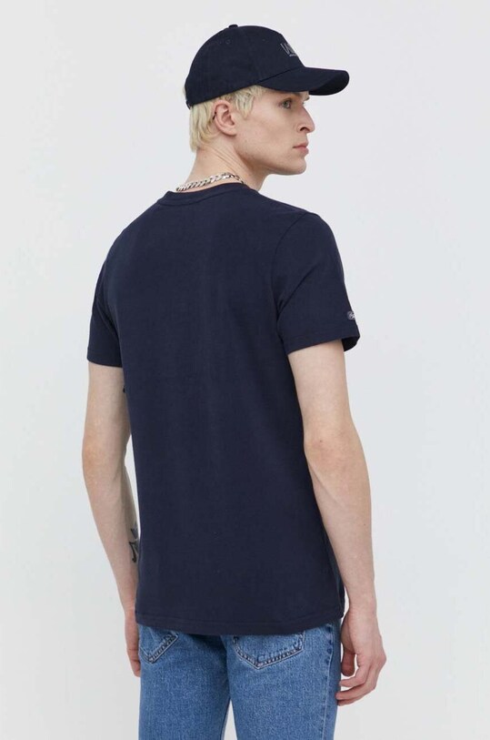 Odjeća Pamučna majica Superdry M1011908A.09S mornarsko plava
