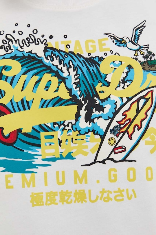 Superdry pamut póló M1011916A.71D fehér