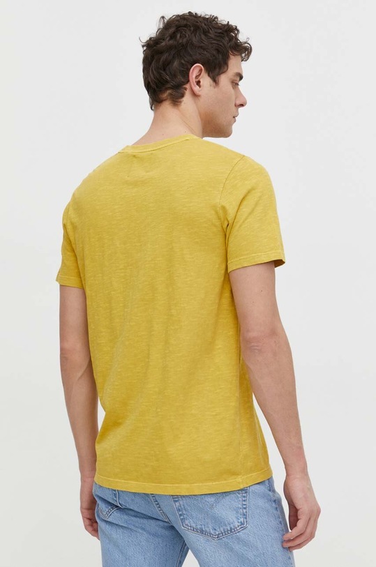 Îmbrăcăminte Superdry tricou din bumbac M1011893A.2AX galben